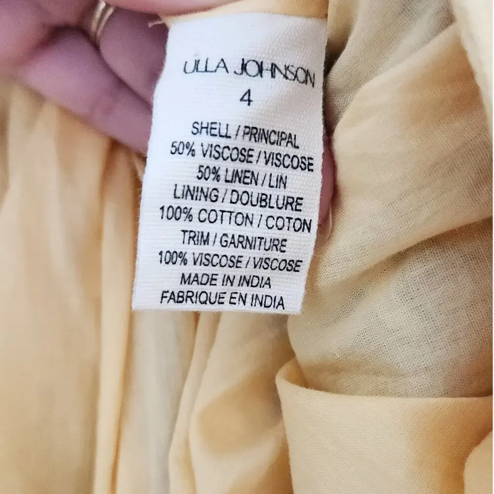 Ulla Johnson Maxi Dress RARE Fall Mayra Yarrow Gold Brown Purple Embroidered 4 - Picture 9 of 13